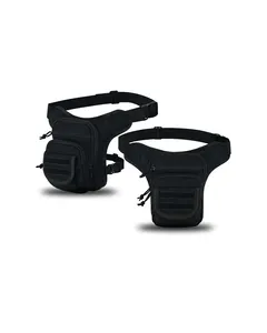 Sac de jambe léger et tendance en forme de baril, en tissu enduit PU durable, à trois compartiments, pour activités de plein air, avec fermeture éclair et sangle réglable - Product Image 4