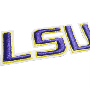 Patchs rectangulaires personnalisés en gros, brodés en 3D avec lettres et paillettes, thermocollants pour chapeaux Razers impex - Product Image 2