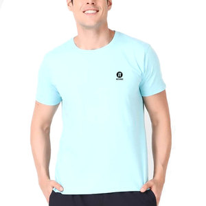 เสื้อยืดลำลองผู้ชายคุณภาพสูง น้ำหนักเบา สีพื้น ผ้าฝ้าย 100% พร้อมสีที่ปรับแต่งได้ และผ้าแคนวาสระบายอากาศ - Product Image 1