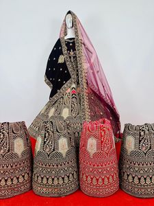 ชุดเดรสสำหรับเจ้าสาวสไตล์มิวาร์ราจวาดาสวยงามสำหรับผู้ใหญ่ชุดเดรสผ้าไหมและกำมะหยี่5สี - Product Image 2