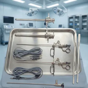 Ensemble d'éléments de travail pour cystoscopie, bipolaire passif à double tige, compatible avec les instruments chirurgicaux en acier inoxydable de qualité médicale - Product Image 6