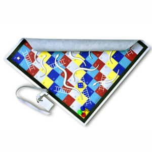 Luxury Roll Up Leather Ludo Board Game Set Portable Travel <b>Foldable</b> Leather Game Board Custom Vintage Family <b>Table</b> Board Games - Product Image 3