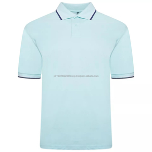 Polos de hombre de algodón piqué, manga corta, lisos, para verano - Product Image 6