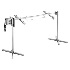 Kit de rôtissoire électrique à 8 niveaux de hauteur, 120 V CA, capacité de charge de 60 kg, 3 grilles de barbecue ciblées - Product Image 1