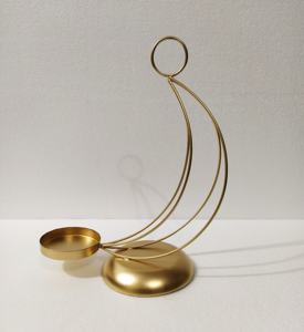 Croissant de lune en fil métallique, feuille de thé, Lite Eid Mubarak - Product Image 2