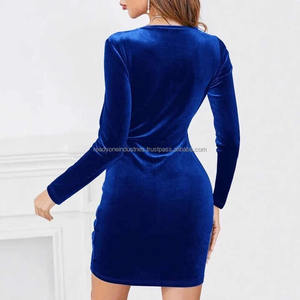 2025 Sexy Bodycon vestido para dama elegante dobladillo con volantes vestido de fiesta francés Slim Fit Casual vestidos de noche - Product Image 5