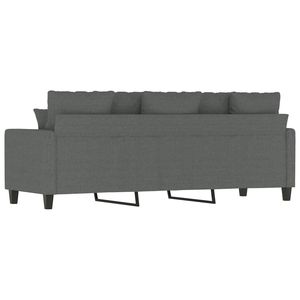 Canapé de salon 3 places en métal gris foncé, tissu 100% polyester Textilène - Product Image 5