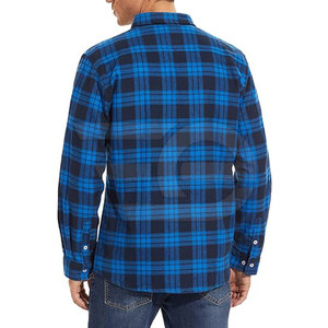 Chemises en flanelle pour hommes, coton, à carreaux, manches longues, décontractées, douces, confortables, boutonnées, tendance, pour tous les jours - Product Image 3