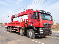 Grue montée sur camion de 16 tonnes avec télécommande pour la logistique et la construction