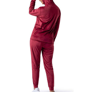 Ropa de Invierno al Por Mayor, Suministro a Granel, Chándales con Capucha y Cremallera para Mujer, Personalización de Marca, Chándal para Correr, Trotar y Hacer Ejercicio - Product Image 2