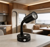 Lampe de lecture intérieure LED 12V DC avec double chargeur USB pour camping-car
