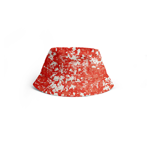 Keepdri BHTKK02 Sombrero de Pescador de Poliéster Rojo con Camuflaje Digital, Estilo Urbano, para las Cuatro Estaciones, con Logotipo Personalizado y Ala Ancha - Product Image 1