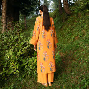 เสื้อเบลเซอร์ผ้าไหมพิมพ์ลายดิจิทัลสำหรับผู้หญิง2ชิ้น PW4079 - Product Image 1