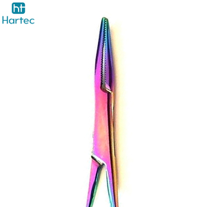 Ensemble de pinces de pêche multicolores arc-en-ciel en acier inoxydable, pinces hémostatiques à mâchoires courbées et droites, outils de retrait d'hameçons profonds - Product Image 6