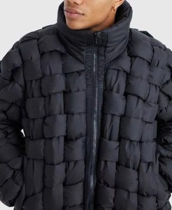 ASTURBAN WEAR 2026 Custom Men's Winter Puffer Jacket <b>Stand</b> Collar Zipper Front Logo High Quality Breathable Polyester/Nylon - Product Image 2