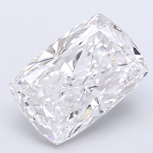 Excellente pierre précieuse polonaise cultivée en laboratoire pour la création de bijoux de luxe, diamant CVD modifié taille coussin de 3,03 carats, couleur E, clarté VVS1 - Product Image 1