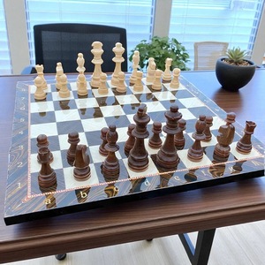 ILAHI's Eco-Friendly Rustic Polished Rectangle <b>Chess</b> <b>Board</b> Game 100% Handmade Pure Wood Animal/Love Style Customized Size <b>Chess</b> - Product Image 5