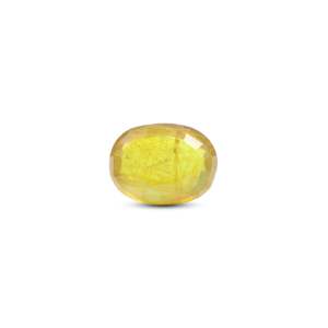 พลอยแซฟไฟร์สีเหลืองทรงรีขนาด 6.5 กะรัต สำหรับเครื่องประดับชั้นดี - Product Image 2