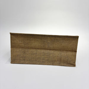 Sac messager en jute avec logo personnalisé, rabat et fermeture magnétique, sac bandoulière écologique pour cadeaux d'entreprise - Product Image 4