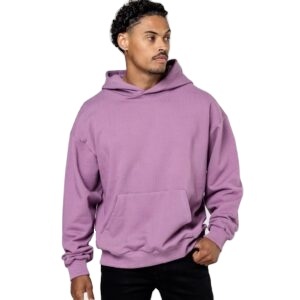 Sweat à capuche tendance 100% coton surdimensionné baggy hommes sweat à capuche à manches longues poids lourd grande taille boxy sweats à capuche de luxe MADE IN INDIA - Product Image 2