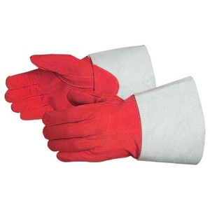 Gants de soudage en cuir de vachette renforcé, résistants à la chaleur et aux étincelles, vêtements de sécurité réfléchissants, lutte contre les incendies, construction - Product Image 5