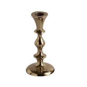 Candelabro de Metal Plateado, Elegante Soporte para Velas de Pilar, Decoración para el Hogar, Sala de Estar, Comedor, Dormitorio, Centro de Mesa - Product Image 1