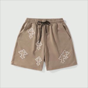 Pantalones Cortos Unisex Personalizados de Algodón Transpirable, Estilo Urbano, Ecológicos, de Secado Rápido, con Cordón y Patrón Bordado - Product Image 1