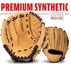 Gants de baseball en cuir réglables en hauteur, antidérapants, confortables, écologiques, légers, durables, imperméables, pour l'entraînement - Product Image 5