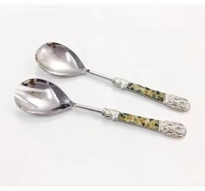 ชุดเสิร์ฟสลัดสแตนเลสสตีลสุดหรูสำหรับงานเลี้ยงและบุฟเฟ่ต์สไตล์ทันสมัย - Product Image 5