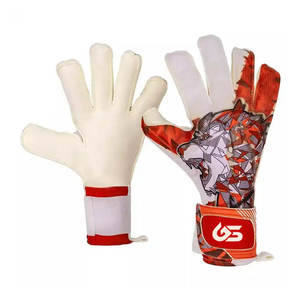 Breathable Waterproof PVC Hybrid Football Goalkeeper Gloves Full <b>Finger</b> Adjustable Hook and Loop Wrist <b>Strap</b> Outdoor Training - Product Image 5