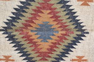 พรมปูพื้นทำมือจากปอกระเจาแบบพรีเมียม พรมคิลิมสองด้าน ใยธรรมชาติที่ยั่งยืน สำหรับตกแต่งบ้านและธุรกิจบริการ - Product Image 5