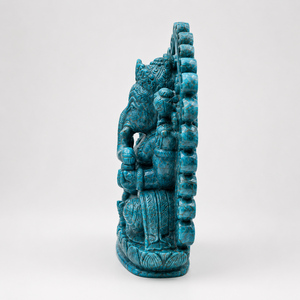 Statue de Ganesha sculptée à la main en apatite, 9 pouces, pierre précieuse naturelle, décoration hindoue, sculpture spirituelle unique en son genre - Product Image 2