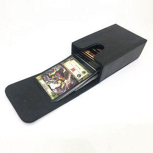 MAKUM INTERNATIONAL Étui à cartes personnalisé en cuir de vachette, étui de poker personnalisé, écologique, lavable, pour jeux de voyage et de fête - Product Image 1