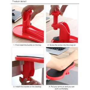 Poggiabraccio Agganciabile per Scrivania e Sedia, Estensore per Tavolo Computer e Protezioni per Mani e Spalle, Poggiapolsi e Tappetini per Mouse - Product Image 3