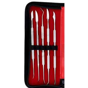 10 Pcs Wax Carving Spatula <b>Modeling</b> <b>Kit</b> Dental Lab Sculpting Tools Double Ended Stainless Steel Wax Carver Set - Product Image 3