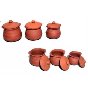 Tapa Tradicional de Barro Natural para Olla (Juego de 3) Hecha a Mano, Ecológica, Resistente a la Decoloración, Antiadherente, para Cocina de Gas, Estilo Rústico - Product Image 3
