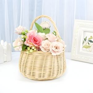Venta caliente cesta de flores de ratán precio competitivo cestas de regalo de mimbre hechas a mano únicas para flores - Product Image 5