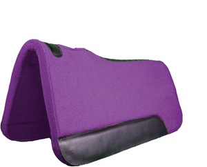 Tapis de selle en feutre de laine occidentale de qualité supérieure, tapis d'équitation renforcé en cuir, conception personnalisée, fabricant en gros - Product Image 1