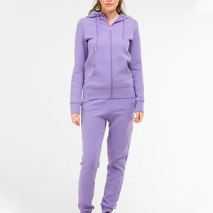 Women's Winter Solid Cotton <b>Fleece</b> <b>Jogger</b> Tracksuit Hooded Long Sleeve Top Matching Pants Casual Fitness Gym Running Streetwear - Product Image 4