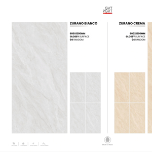 Azulejos de Porcelana Architect Choice 60X120CM 600X1200MM 24X48 Acabado Brillante Formato Grande Superficie Premium Perfecta Para Interiores - Product Image 1