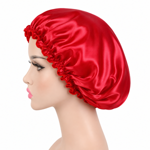 Bonnet de nuit en satin Loviaal pour femmes, double couche, protection des cheveux, bonnet de nuit réglable, en gros - Product Image 4