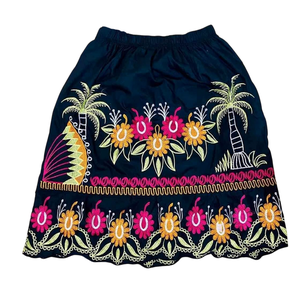 Micronesian Embroidered Skirt Polynesian Island Style Cotton Blend Apparel - Product Image 1