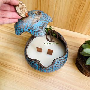 <b>CHEAP</b> COCONUT <b>CANDLE</b> ECO FRIENDLY COCONUT SHELL BOWL HANDMADE VIETNAM COCO <b>CANDLE</b> MANY SCENTS for HOLIDAYS - Product Image 5