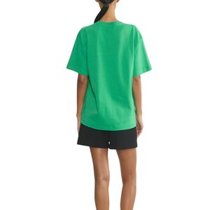 T-shirt en coton pour femme, coupe ample décontractée, manches courtes, col rond, streetwear, fabricant OEM ODM, vente en gros personnalisée - Product Image 4