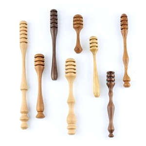 Precios al por mayor: Cuchara de miel de madera natural para uso doméstico en la cocina, palo para miel - Product Image 3