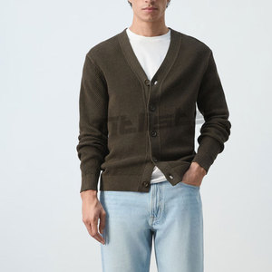 Cárdigans Elegantes para Hombre en Mezcla de Algodón con Sensación Ligera para Uso Diario Informal - Product Image 2