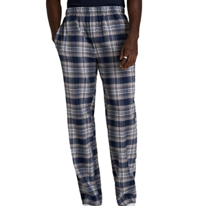 Men's Professional Design Casual Waist Flannel Trousers 100% Cotton Breathable Lightweight Drawstring Bottoms Sexy Solid Pattern - Product Image 2