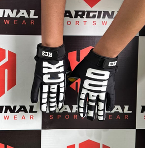 Guantes de Fútbol Americano Personalizados con Estampado de Pato, Color Negro, Ropa Deportiva, Guantes de Protección para las Manos, Guantes de Fútbol Americano con Estampado de Silicona - Product Image 2