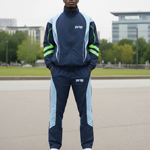 Nouvel Arrivage 2025 – Survêtement Jogging Personnalisé en Nylon avec Veste Zippée et Pantalon – Tenue de Sport Légère et de Haute Qualité - Product Image 1