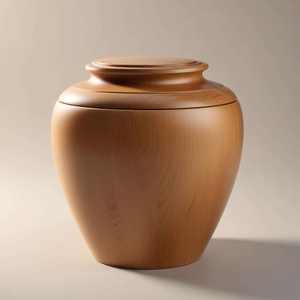 Urne funéraire artistique en bois haute pour cendres de crémation, urne commémorative moderne pour adulte, pour une présentation élégante à la maison - Product Image 4